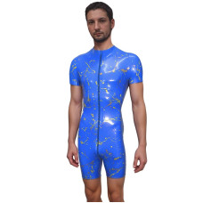 Galaxy surf suit with thru zip